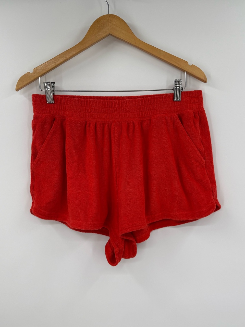 OFFLINE by Aerie Terry Cloth Shorts | Red | Large